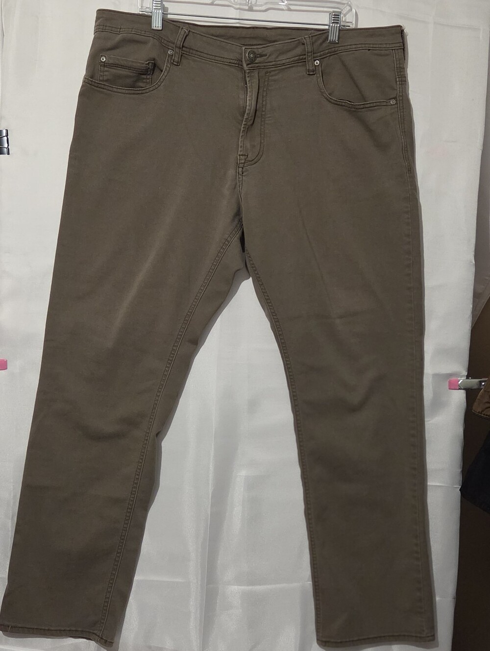Buffalo David Bitton Men's Brown Straight-Leg Jeans 40 X 32